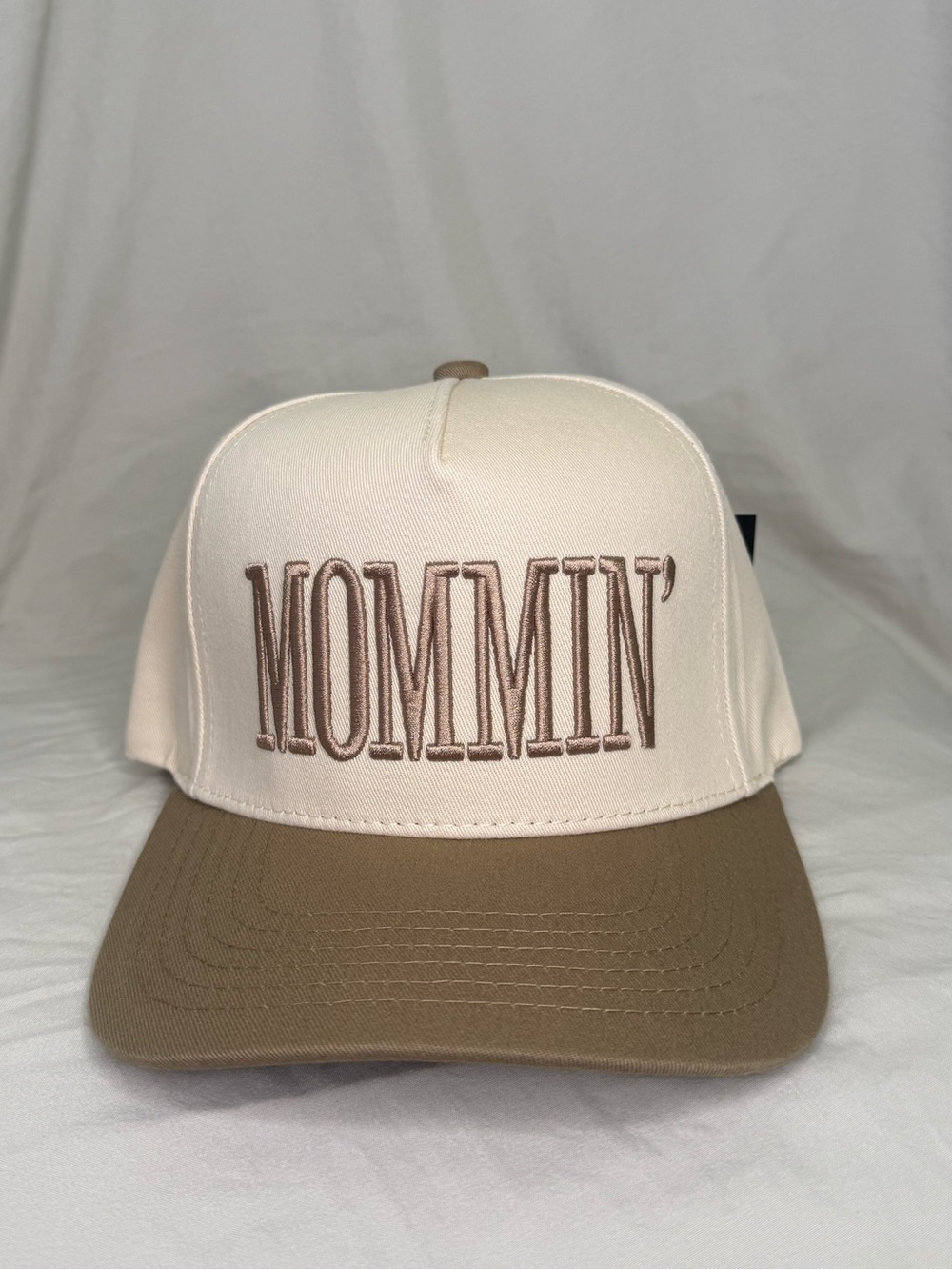 C.C Cream and Brown 'Mommin'' Trucker Hat